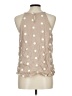 Blu Pepper 100% Rayon Tan Sleeveless Blouse Size L - photo 2