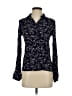 Sessun 100% Viscose Floral Blue Long Sleeve Blouse Size S - photo 1