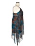 Assorted Brands 100% Polyester Paisley Blue Cocktail Dress Size 17 - photo 4