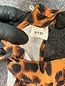 Unbranded 100% Polyester Animal Print Brown Dress Size 9 - 10 - photo 3
