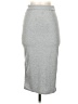 Unbranded Solid Gray Casual Skirt Size S - photo 1