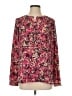 Ann Taylor LOFT 100% Polyester Floral Pink Long Sleeve Blouse Size S - photo 1