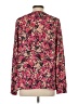 Ann Taylor LOFT 100% Polyester Floral Pink Long Sleeve Blouse Size S - photo 2