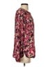 Ann Taylor LOFT 100% Polyester Floral Pink Long Sleeve Blouse Size S - photo 4