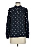 Ann Taylor LOFT 100% Rayon Polka Dots Blue Long Sleeve Blouse Size XS - photo 1