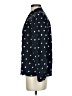 Ann Taylor LOFT 100% Rayon Polka Dots Blue Long Sleeve Blouse Size XS - photo 5