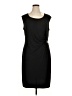 b-slim Solid Black Cocktail Dress Size 1X - photo 1