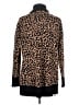 Guess 100% Viscose Animal Print Brown Cardigan Size S - photo 2