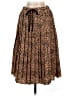 Mikarose 100% Polyester Animal Print Brown Casual Skirt Size S - photo 1