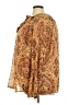 Torrid 100% Polyester Paisley Gold Long Sleeve Blouse Size 3X Plus (3) - photo 5