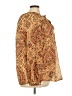 Torrid 100% Polyester Paisley Gold Long Sleeve Blouse Size 3X Plus (3) - photo 4