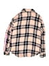 Justice Plaid Pink Long Sleeve Button-Down Shirt Size 14 - 16 - photo 2