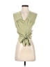 Princess Polly 100% Polyester Green Sleeveless Blouse Size 2 - photo 1