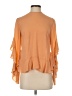 Robert Rodriguez 100% Silk Orange 3/4 Sleeve Silk Top Size 2 - photo 1