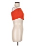 Babaton Solid Orange Sleeveless Top Size M - photo 4
