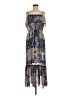Bebe 100% Polyester Paisley Purple Blue Cocktail Dress Size M - photo 1