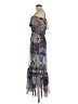 Bebe 100% Polyester Paisley Purple Blue Cocktail Dress Size M - photo 5
