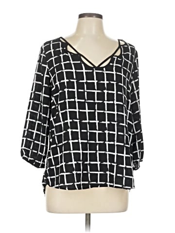 Bobeau 3/4 Sleeve Blouse (view 1)