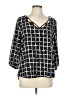 Bobeau 100% Polyester Black 3/4 Sleeve Blouse Size L - photo 1