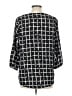 Bobeau 100% Polyester Black 3/4 Sleeve Blouse Size L - photo 2