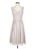 David's Bridal 100% Polyester Gray Cocktail Dress Size 4 - photo 1