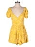Lulus 100% Rayon Yellow Romper Size M - photo 1