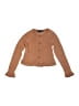 THREE PINK HEARTS Brown Long Sleeve Top Size S (kids) - photo 1