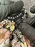 Max + Ash 100% Polyester Floral Black Brown Casual Dress Size S - photo 6
