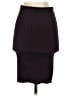 Express Solid Burgundy Casual Skirt Size XS - photo 2
