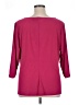 NY Collection Burgundy 3/4 Sleeve Blouse Size 1X (estimated) - photo 2