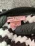 Juicy Couture 100% Polyester Chevron-herringbone Black Pullover Sweater Size 6X - photo 3