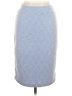 Renee C. Chevron-herringbone Blue Casual Skirt Size M - photo 1