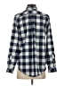 Vineyard Vines Performance 100% Polyester Checkered-gingham Blue Long Sleeve Blouse Size 4 - photo 2