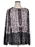 Cato Paisley Black Silver Long Sleeve Blouse Size XL - photo 1