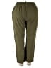 Unbranded 100% Polyester Solid Green Casual Pants Size 3X - photo 2