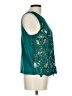 James Coviello 100% Polyester Teal Sleeveless Blouse Size L - photo 4