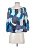 Allison Joy 100% Polyester Blue 3/4 Sleeve Blouse Size S - photo 2