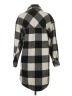 Divided by H&M Plaid Gray Black Coat Size XXS - photo 2