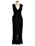 Unbranded 100% Rayon Solid Black Jumpsuit Size S - photo 1