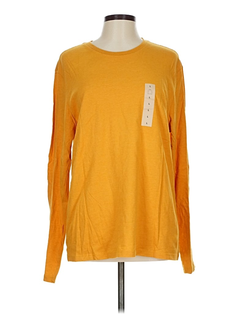 Old Navy Long Sleeve T-shirt In Yellow