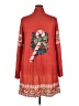 Unbranded 100% Polyester Red Cardigan Size XXL - photo 2
