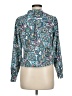 Kim Rogers 100% Polyester Paisley Teal Long Sleeve Blouse Size M (petite) - photo 2