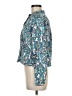 Kim Rogers 100% Polyester Paisley Teal Long Sleeve Blouse Size M (petite) - photo 5