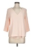 Assorted Brands Pink 3/4 Sleeve Blouse Size M - photo 1
