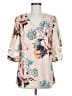 Unbranded Tan Ivory 3/4 Sleeve Blouse Size M - photo 1