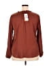 MASON & BELLE 100% Polyester Brown Long Sleeve Blouse Size XXL - photo 2