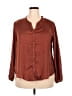 MASON & BELLE 100% Polyester Brown Long Sleeve Blouse Size XXL - photo 1
