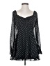 Thirty/Thirty 100% Polyester Polka Dots Black Casual Dress Size S - photo 1