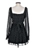 Thirty/Thirty 100% Polyester Polka Dots Black Casual Dress Size S - photo 2