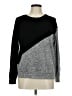 Gibson Look Color Block Black Pullover Sweater Size M - photo 1